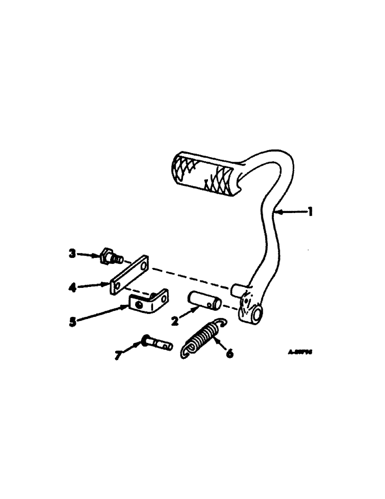 Схема запчастей Case IH 2656 - (H-11[A]) - FOOT-N-INCH CONTROL, INTERNATIONAL TRACTORS WITH HYDROSTATIC DRIVE Controls