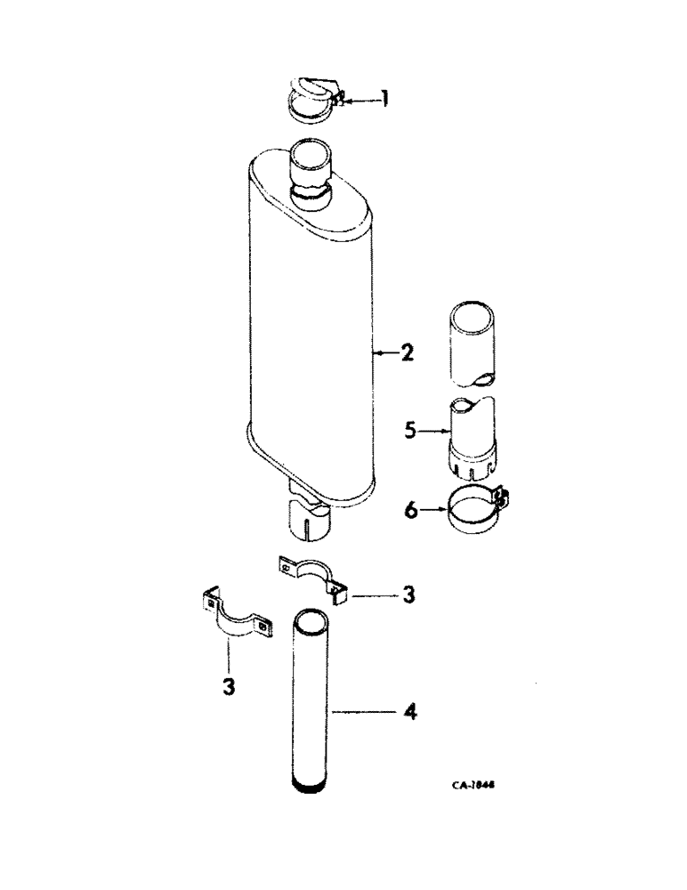 Схема запчастей Case IH 826 - (12-12) - POWER, EXHAUST SYSTEM, GASOLINE ENGINE TRACTORS Power