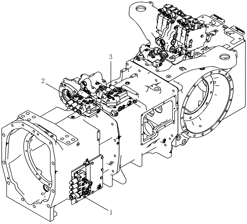 Схема запчастей Case IH MX210 - (06-30) - TRANSMISSION CONTROL VALVE LOCATION (06) - POWER TRAIN