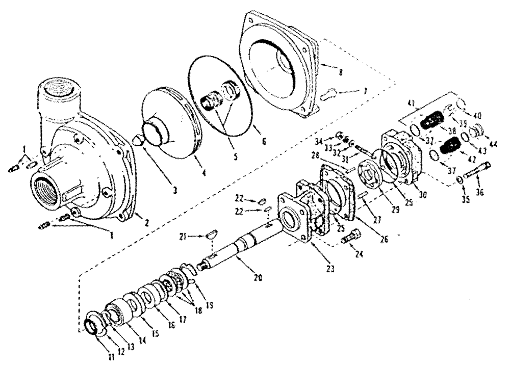 Схема запчастей Case IH PATRIOT - (06-009) - LIQUID PUMP - SEALS & REPAIR PARTS Hydraulic Plumbing