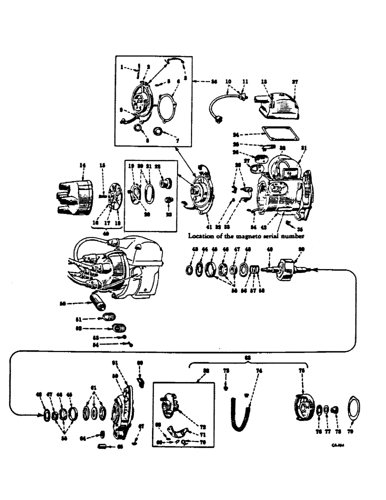 Схема запчастей Case IH C-123 - (B-28) - MAGNETO 