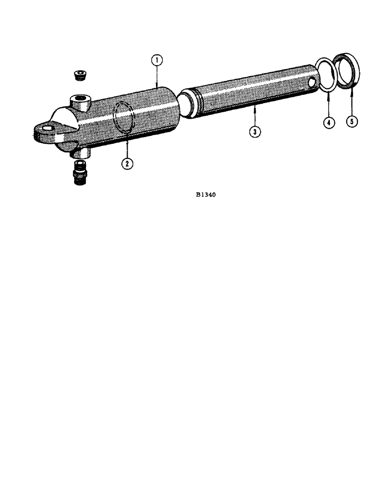 Схема запчастей Case IH 1060 - (254[1]) - F76962 VARIABLE SPEED CONTROL CYLINDER (35) - HYDRAULIC SYSTEMS