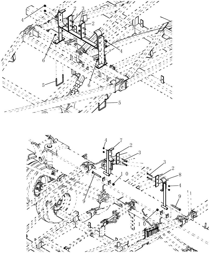 Схема запчастей Case IH 800 - (75.200.32) - AIR PACKAGE - TOW BEHIND HOSE HOLDERS (75) - SOIL PREPARATION