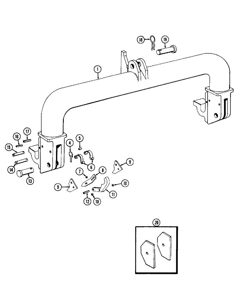 Схема запчастей Case IH 1470 - (164) - HITCH COUPLER ASSEMBLY (06) - POWER TRAIN