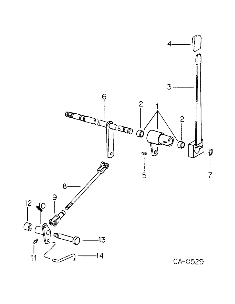 Схема запчастей Case IH HYDRO 186 - (07-59) - DRIVE TRAIN, ALL WHEEL DRIVE CONTROLS, TRACTOR WITH ALL WHEEL DRIVE (04) - Drive Train