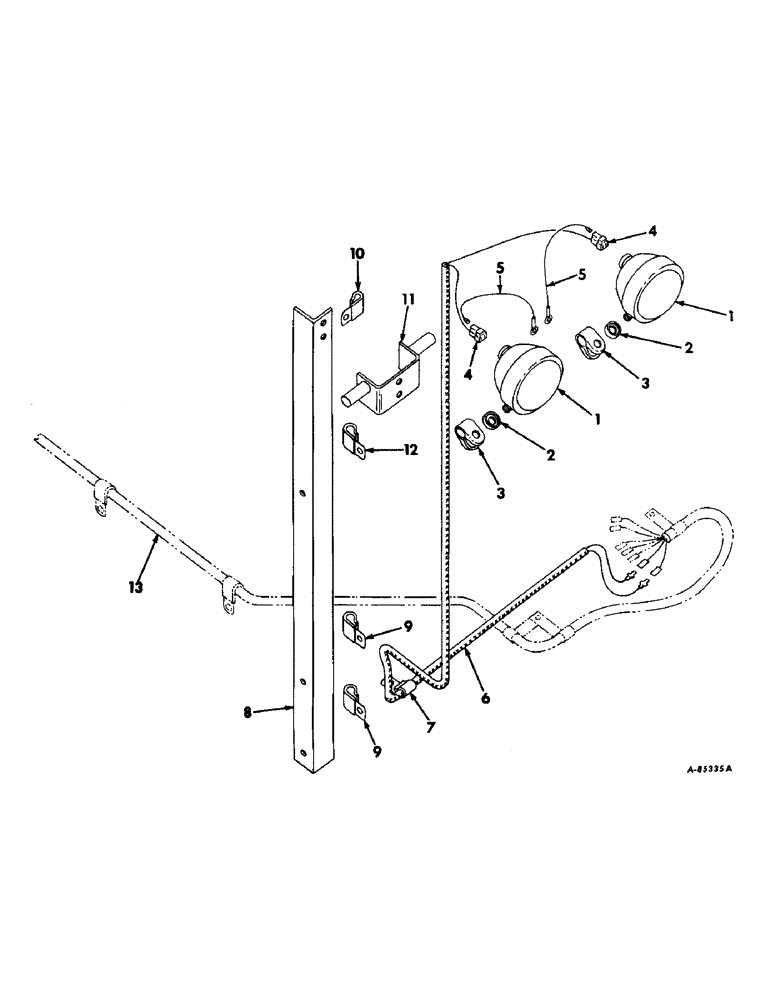 Схема запчастей Case IH 4156 - (G-13) - ELECTRICAL SYSTEM, REAR LIGHTS (06) - ELECTRICAL SYSTEMS