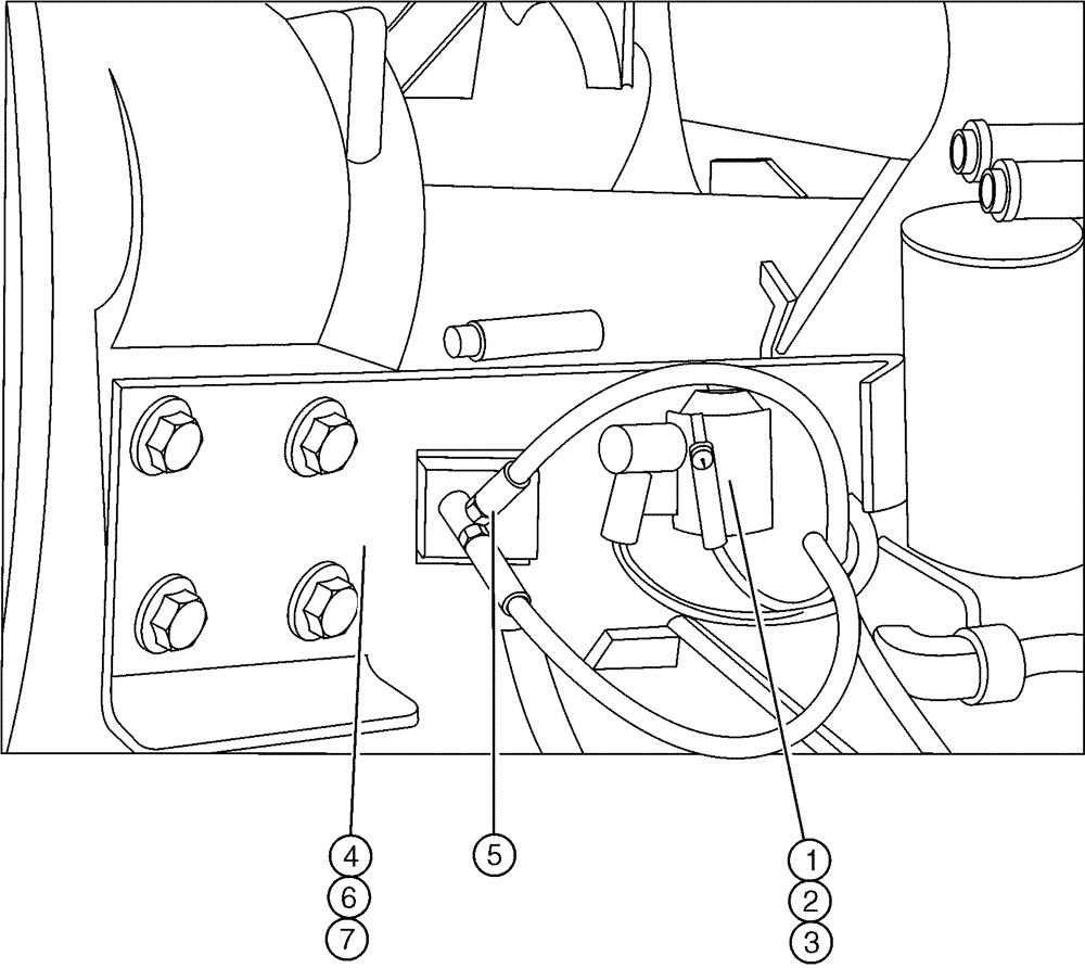 Схема запчастей Case IH SPX2130 - (03-003) - STARTER RELAY & BRACKET ASSEMBLY (01) - ENGINE