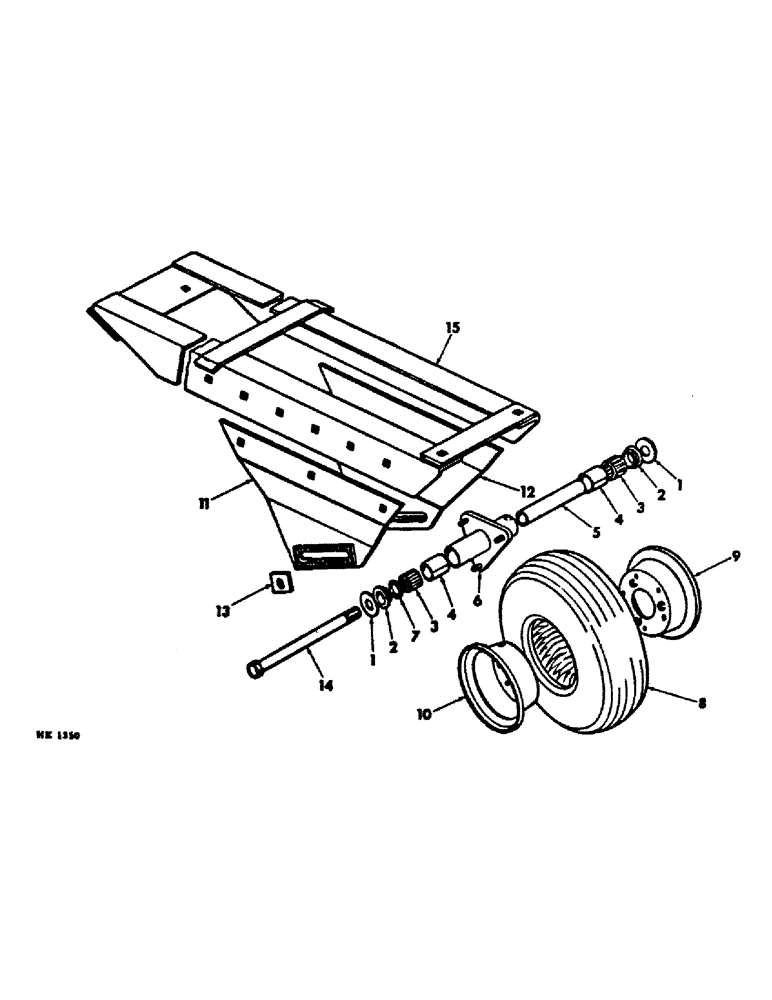 Схема запчастей Case IH DRAPER - (B-45) - DRAPER HEADER, HEADER GAUGE WHEEL (11) - WHEELS