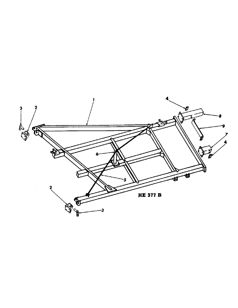 Схема запчастей Case IH 55 - (F-07) - WING FRAME AND EXTENSIONS, 31 FOOT MACHINE WITH IDENTIFICATION PLATE C1111 OR C1121 