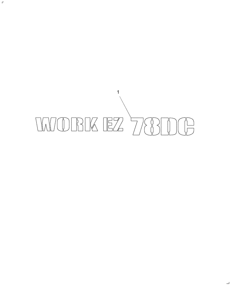 Схема запчастей Case IH WORK EZ 78DC - (004) - IDENTIFICATION DECAL (90) - PLATFORM, CAB, BODYWORK AND DECALS