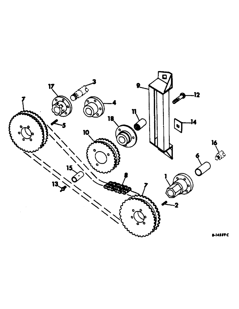 Схема запчастей Case IH 915 - (R-18) - SEPARATOR, CYLINDER DRIVE MECHANICAL Separation