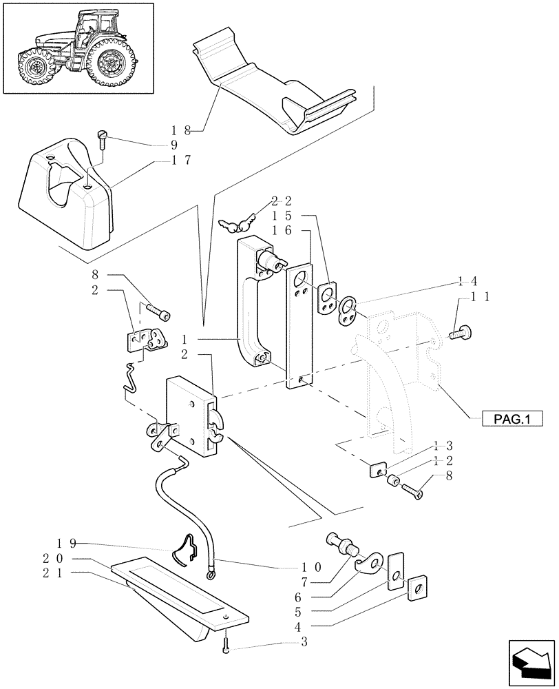 Схема запчастей Case IH JX1080U - (1.92.2[02]) - DOORS (CAB) - C5105 (10) - OPERATORS PLATFORM/CAB