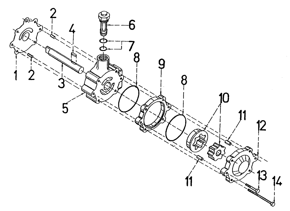 Схема запчастей Case IH 7700 - (B03[05]) - CHARGE PUMP, UP TO AND INCLUDING SERIAL # 7583, EATON Hydraulic Components & Circuits