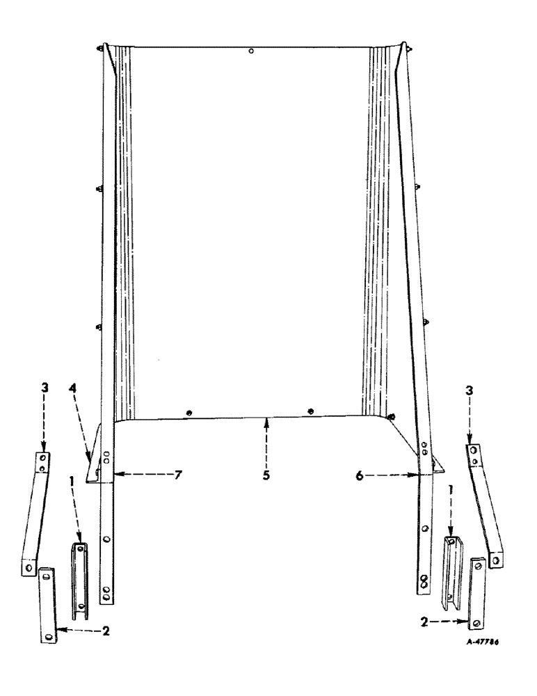 Схема запчастей Case IH 27 - (C-8) - DRIVERS SHIELD, (SPECIAL) (FOR FARMALL C, 200, 230, 300, 350, 400 & 450 TRACTORS) 