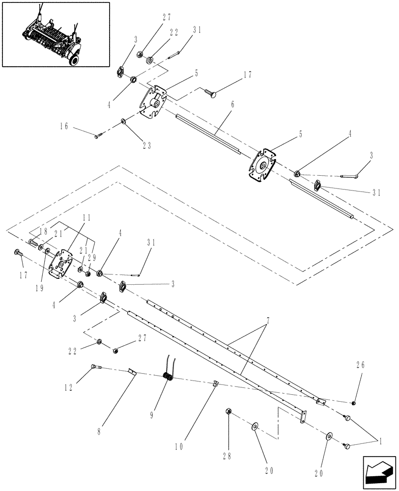 Схема запчастей Case IH RB464 - (13.380) - 1.8M SINGLE CAM WIDE PICKUP, REEL (13) - FEEDER