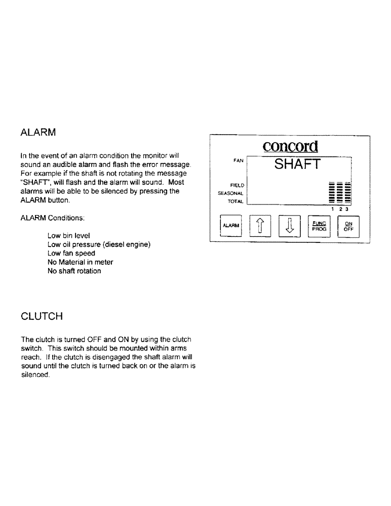 Схема запчастей Case IH 2000 - (C09) - ALARM/CLUTCH 