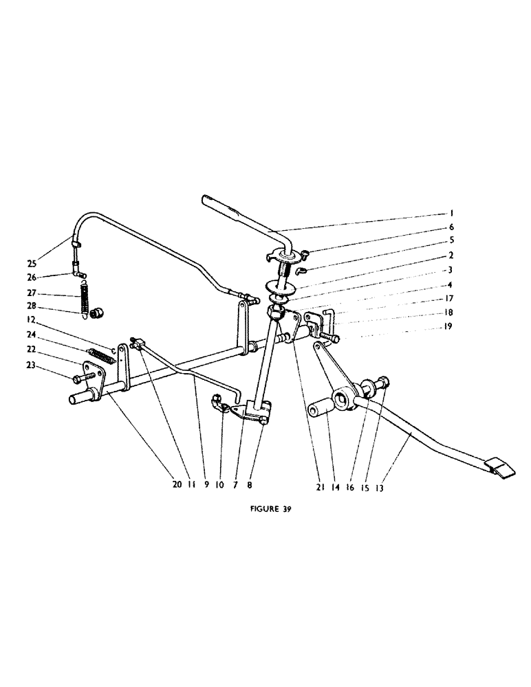 Схема запчастей Case IH 770A - (062) - 911420 FOOT THROTTLE CONTROL, U627, OPTIONAL EQUIPMENT Engine Controls & Instruments