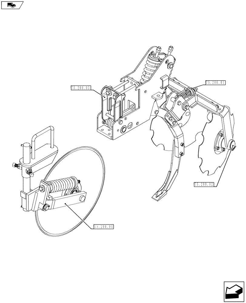 Схема запчастей Case IH 940 - (75.200.00) - SOIL PREPARATION INDEX (75) - SOIL PREPARATION