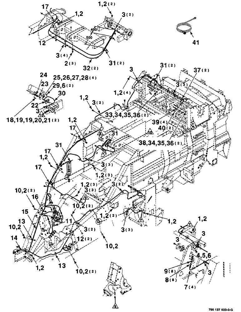 Схема запчастей Case IH 8585 - (4-02) - ELECTRICAL WIRING AND SENSOR ASSEMBLY (06) - ELECTRICAL