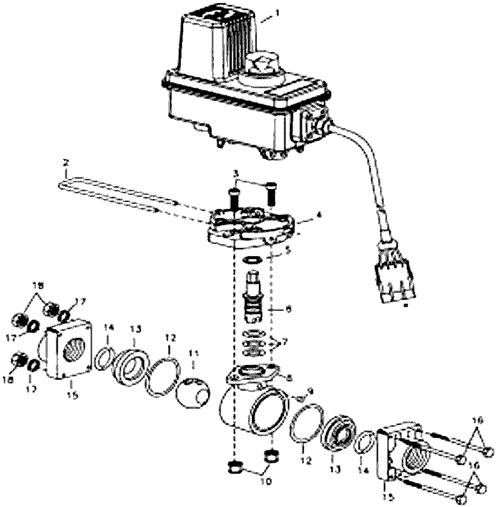 Схема запчастей Case IH FLX610 - (05-046) - VALVE, ELECTRIC BALL Liquid Plumbing