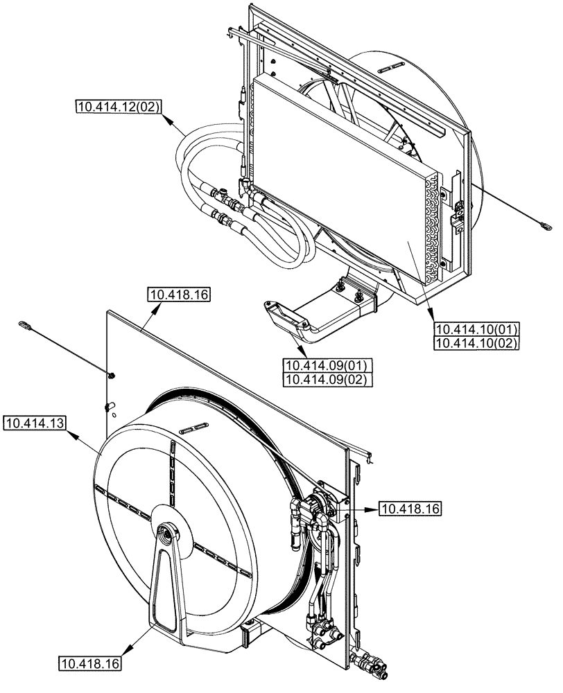 Схема запчастей Case IH 9010 - (00.000.10[02A]) - PICTORIAL INDEX - ROTARY AIR SCREEN (00) - GENERAL & PICTORIAL INDEX