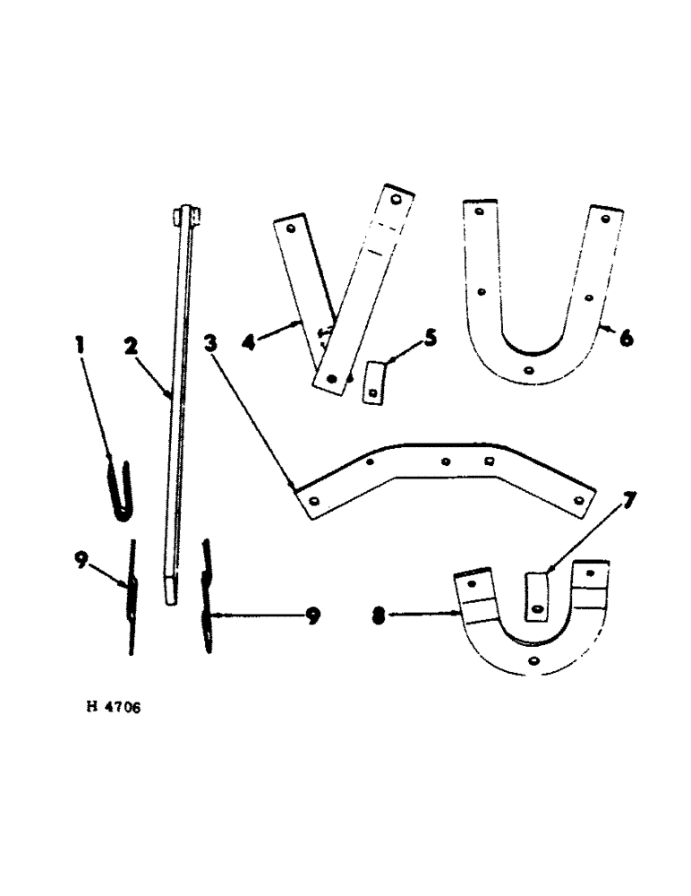 Схема запчастей Case IH 100 - (B-06) - DRAWBARS AND EVENERS, 10 X 6, 12 X 6, 14 X 6, AND 16 X 6 