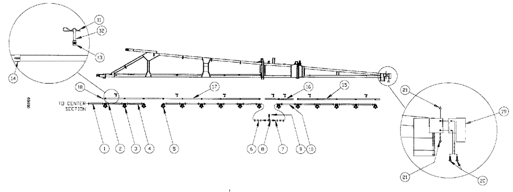 Схема запчастей Case IH SPX3185 - (208) - LIQUID PLUMBING, 60 3-BOOM SHUTOFF 20" NOZZLE SPACING, RH AND LH BOOM (78) - SPRAYING