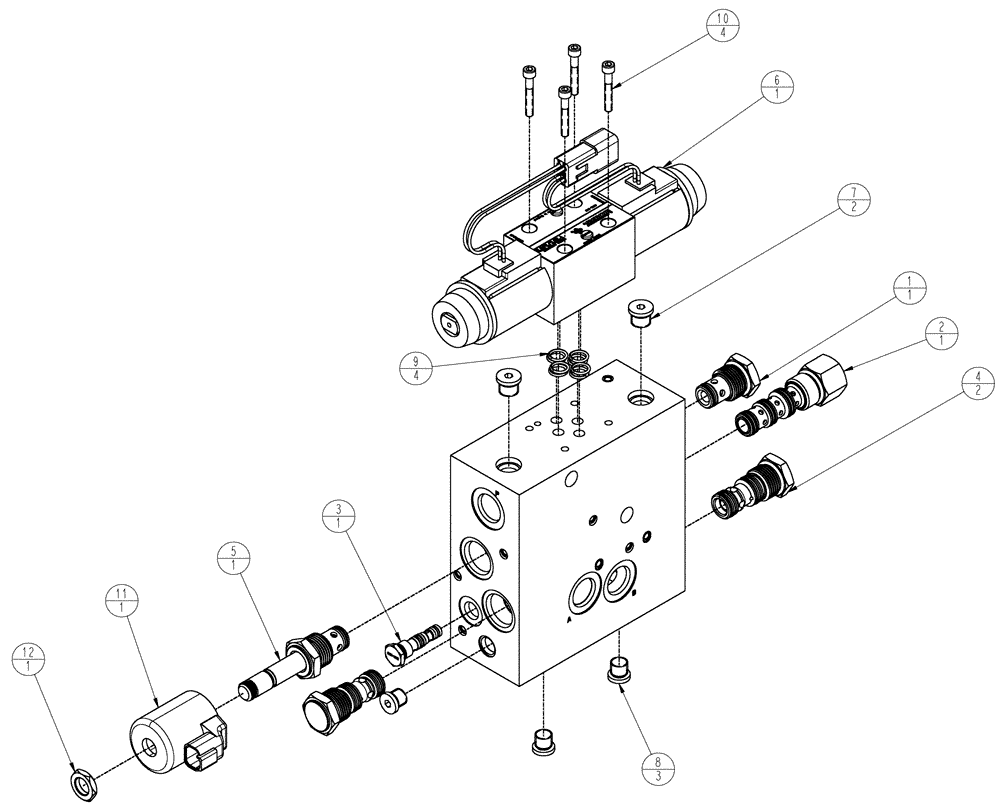 Схема запчастей Case IH TITAN 4520 - (10-024) - VALVE, AUTOGUIDANCE Options