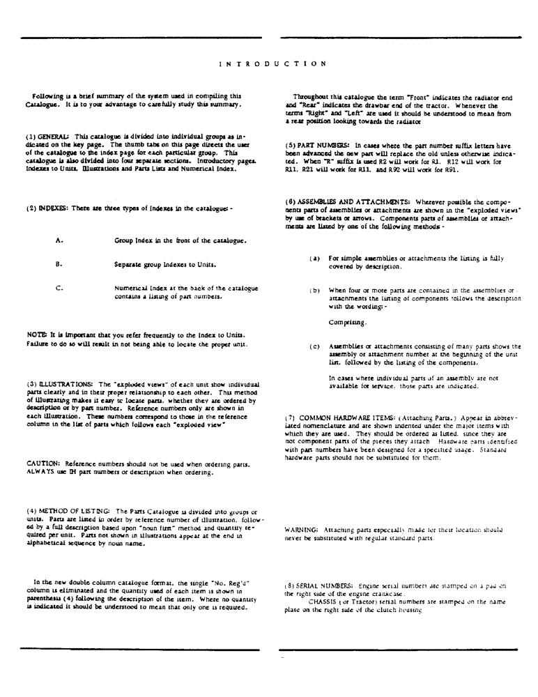 Схема запчастей Case IH 364 - (1-01) - INTRODUCTION, SERIAL NUMBER LOCATIONS (00) - GENERAL