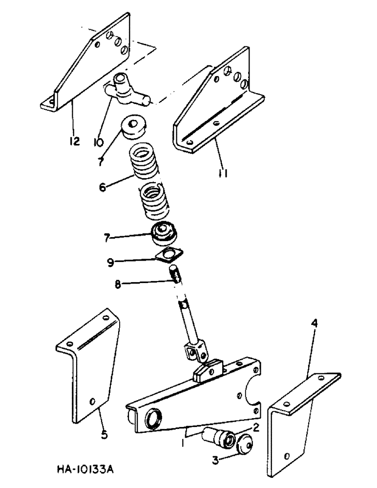 Схема запчастей Case IH 60 - (A-14) - GANG SUPPORT, 10 AND 13 FOOT 