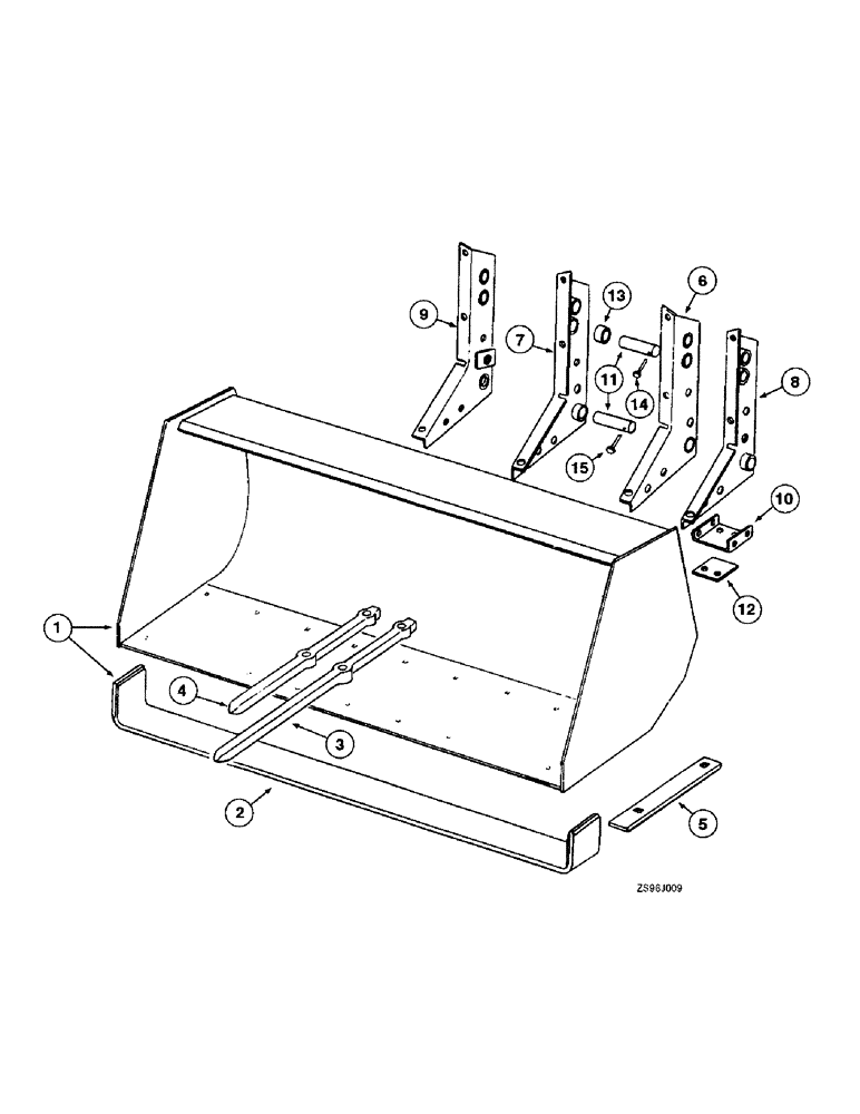 Схема запчастей Case IH 2455 - (8-12) - GENERAL PURPOSE BUCKET 