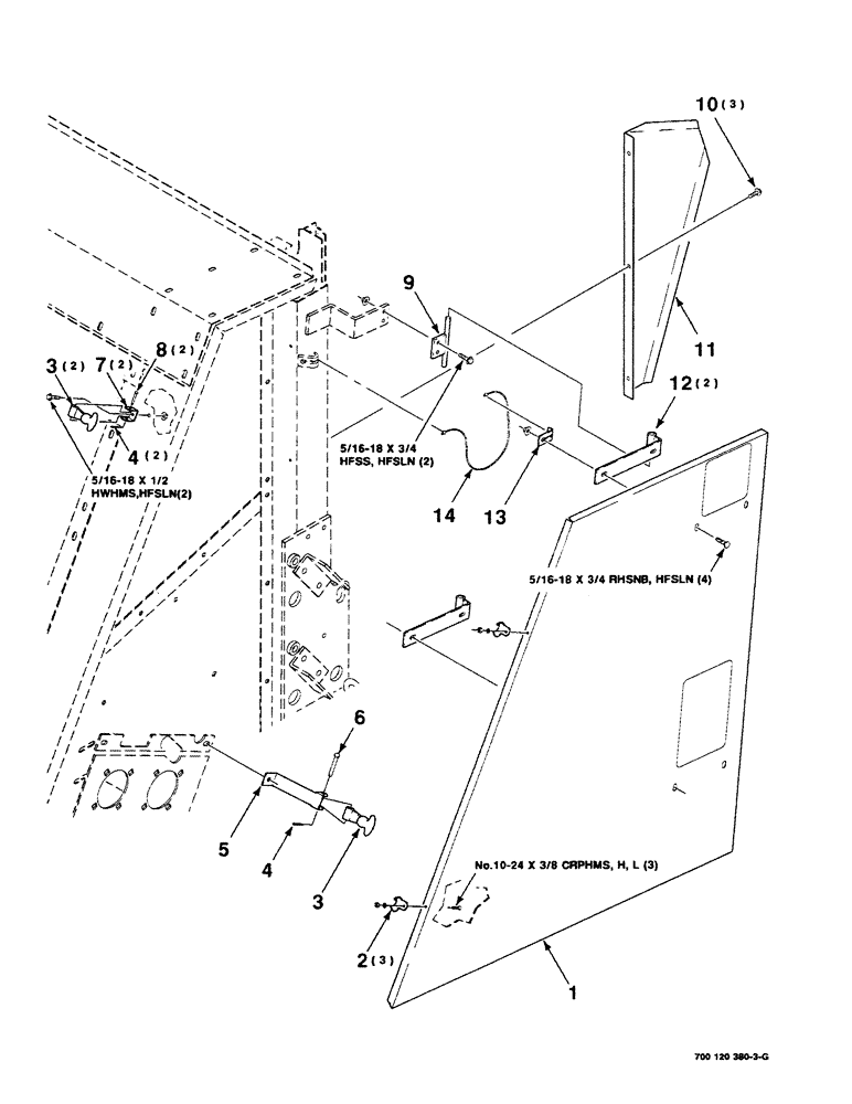 Схема запчастей Case IH 8430 - (7-08) - SHIELDS ASSEMBLY (UPPER-LEFT) (12) - MAIN FRAME