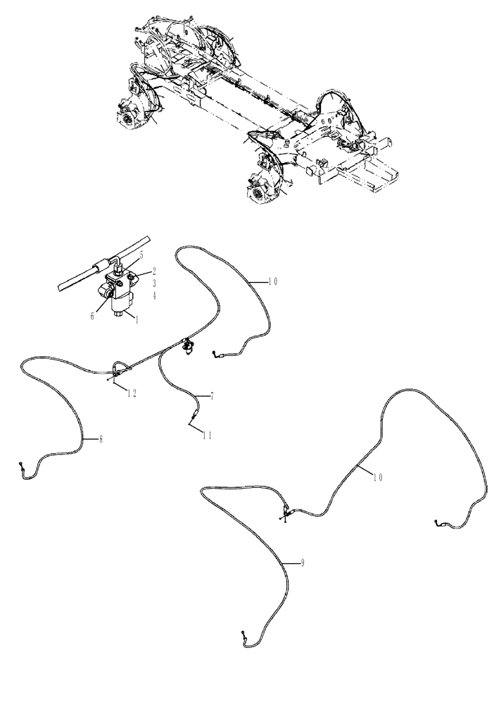 Схема запчастей Case IH 4420 - (06-001) - DRIVE CONTROL HYDRAULIC GROUP Hydraulic Plumbing