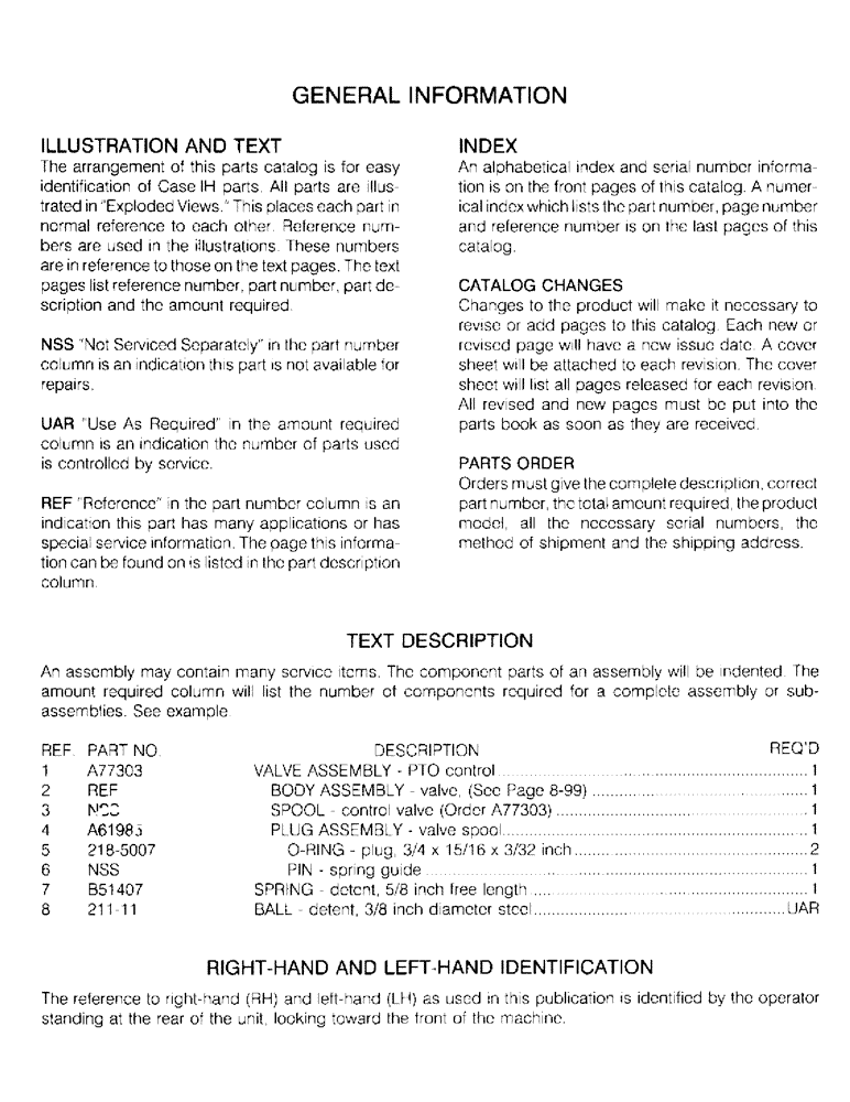 Схема запчастей Case IH 61MS - (32) - GENERAL INFORMATION 
