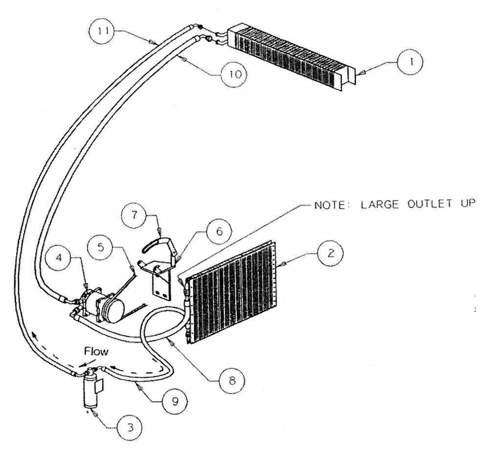 Схема запчастей Case IH PATRIOT - (02-005) - AIR CONDITIONER Cab Exterior