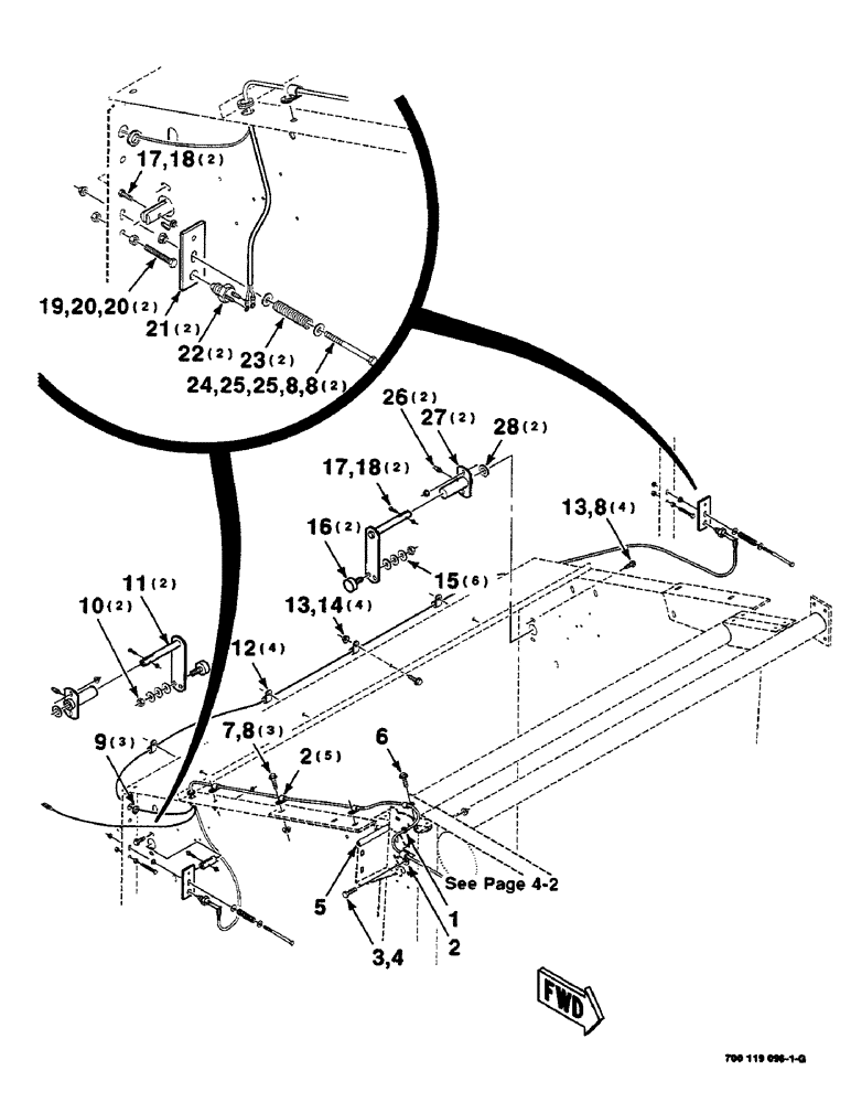 Схема запчастей Case IH 8460 - (4-06) - ELECTRICAL ASSEMBLY, REAR UPPER (06) - ELECTRICAL