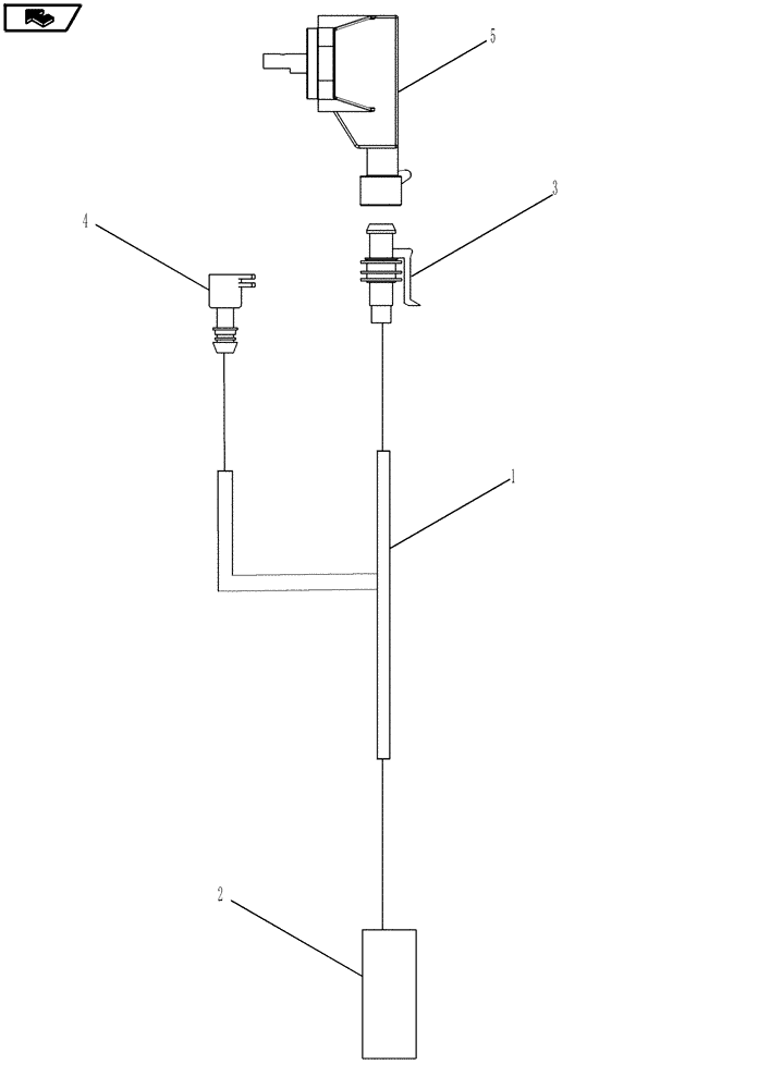 Схема запчастей Case IH MAGNUM 210 - (55.100.04) - HARNESS & SENSOR, SUSPENDED MFD AXLE (55) - ELECTRICAL SYSTEMS