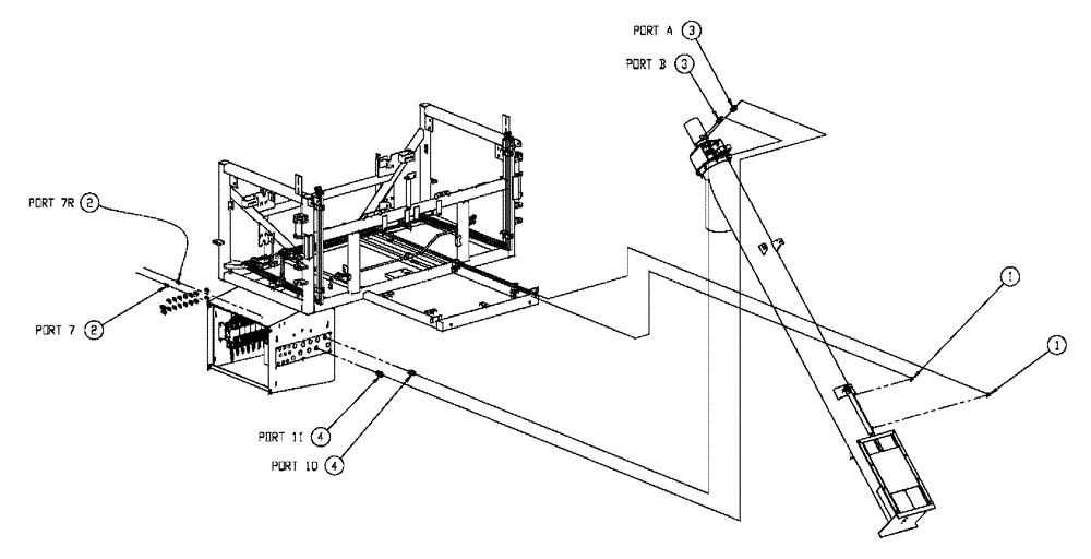 Схема запчастей Case IH 438 - (01-012) - MAIN AUGER HYDRAULIC GROUP Basic Unit