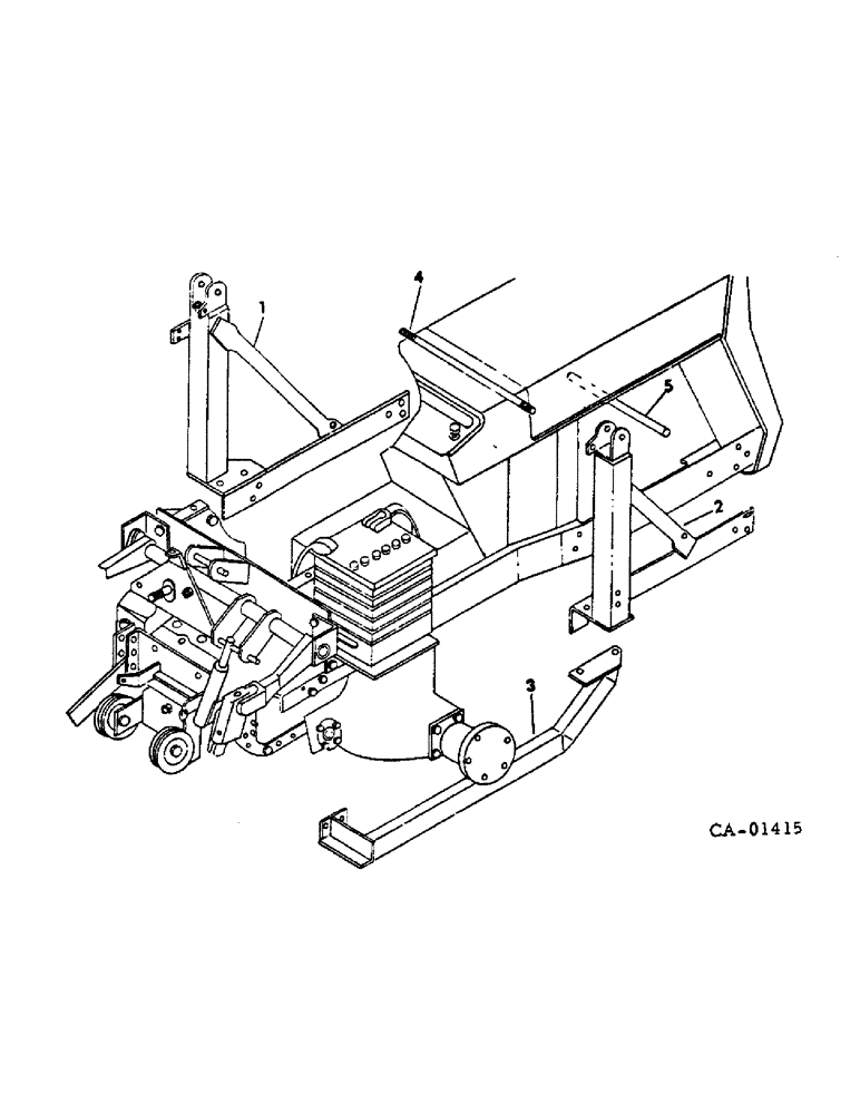 Схема запчастей Case IH 1050A - (D-2) - 1050A LOADER, FRAME 