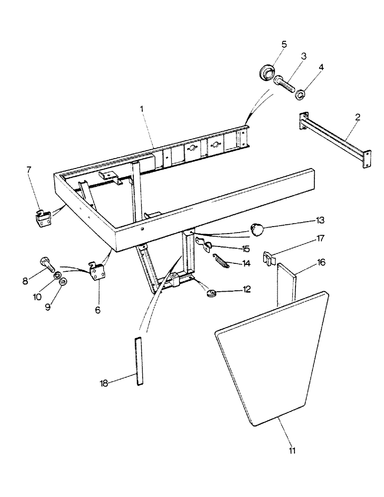 Схема запчастей Case IH 1190 - (N2) - FRONT OPENING, ENGINE COVER, SUPPORT FRAME (09) - CHASSIS