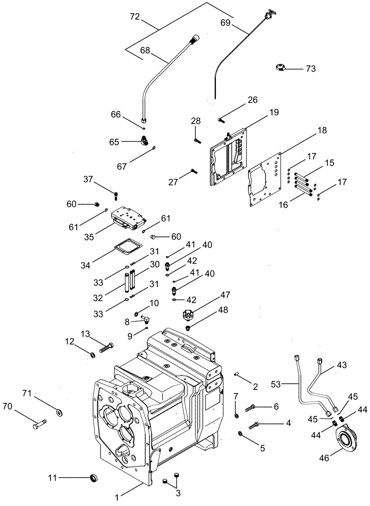 Схема запчастей Case IH MX305 - (06-03) - SPEED TRANSMISSION - HOUSING (06) - POWER TRAIN