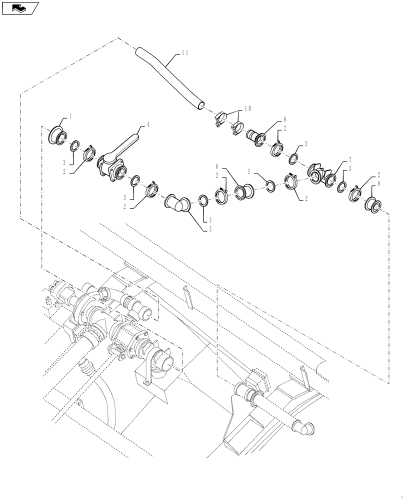 Схема запчастей Case IH 3330 - (75.120.23) - SUCTION FILL GROUP (75) - SOIL PREPARATION