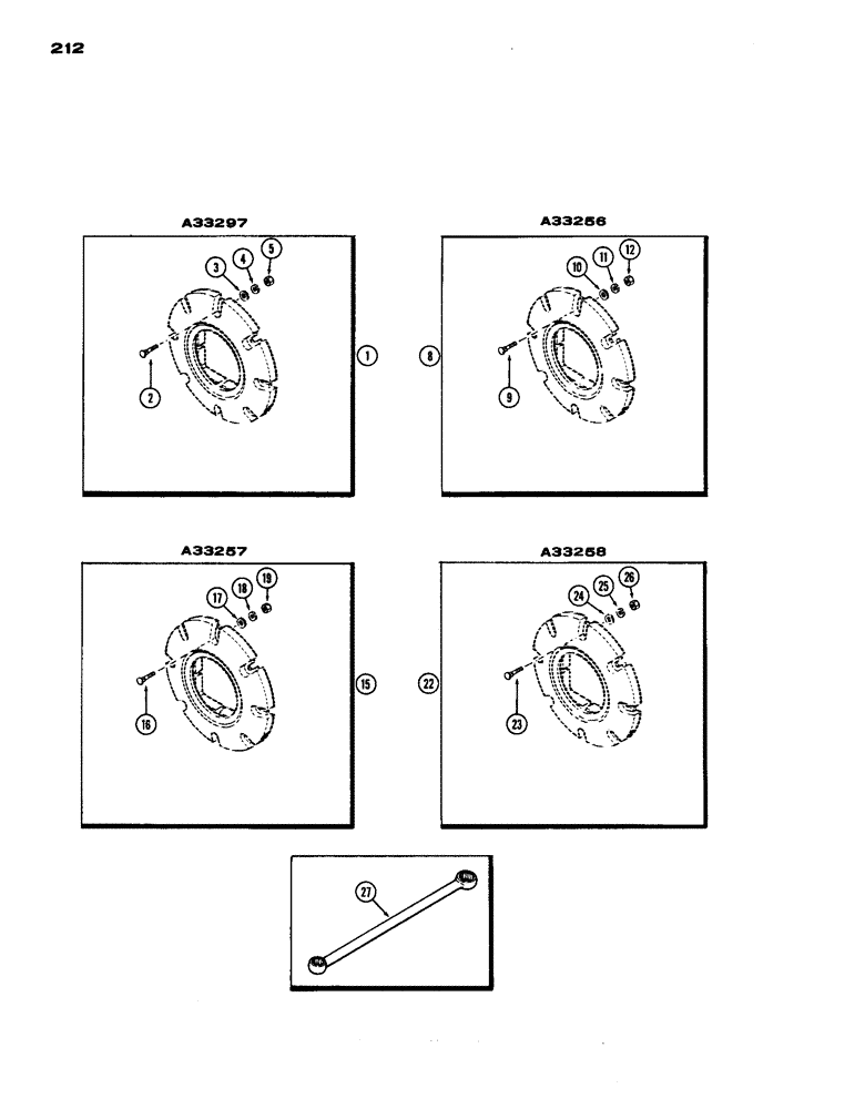 Схема запчастей Case IH 770 - (212) - REAR WHEEL WEIGHTS (06) - POWER TRAIN