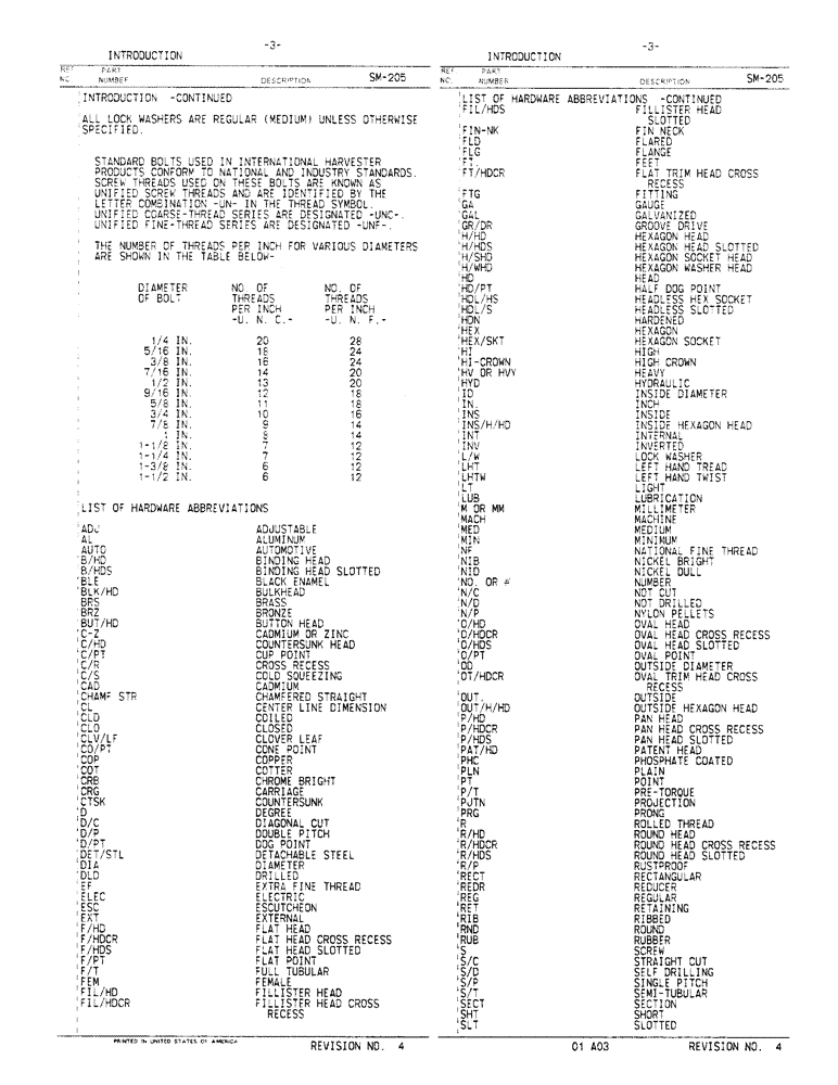 Схема запчастей Case IH 510 - (3) - INTRODUCTION, CONTINUED 