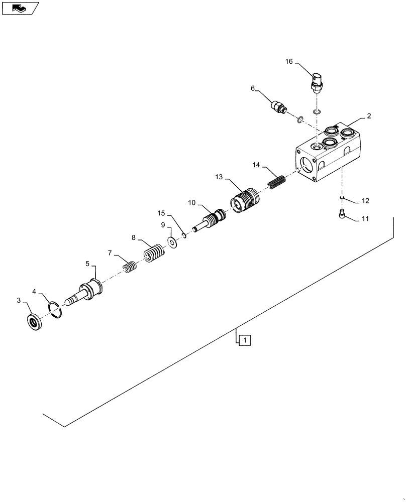 Схема запчастей Case IH QUADTRAC 600 - (33.202.01) - BRAKE VALVE - HIGH PRESSURE (33) - BRAKES & CONTROLS