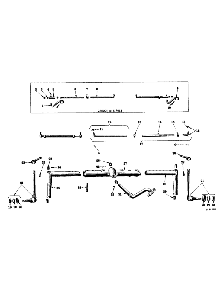 Схема запчастей Case IH SUPER A - (190) - CHASSIS, HEAVY DUTY ADJUSTMENT FRONT AXLE AND STEERING KNUCKLE (12) - CHASSIS