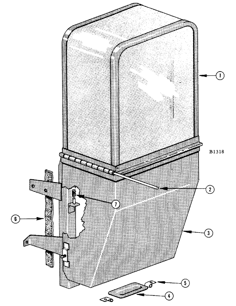 Схема запчастей Case IH 1010 - (442) - A284 G-F, A284 LP-F, A301 D-F ENGINES, RADIATOR FRAME AND SCREEN (10) - ENGINE