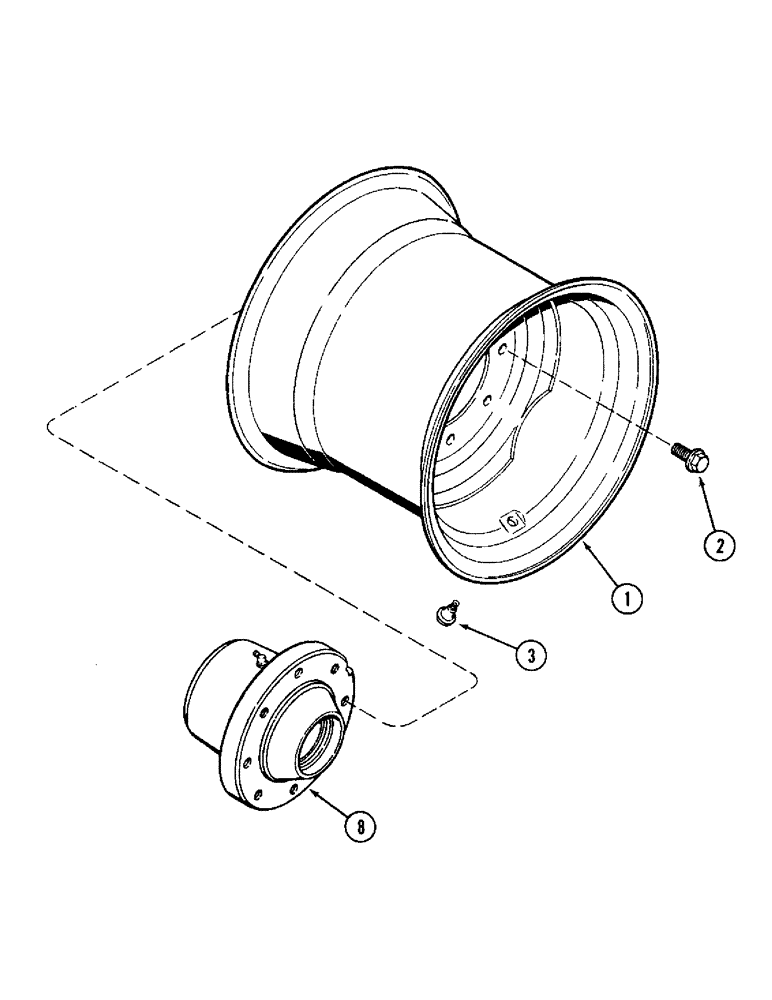Схема запчастей Case IH 8940 - (5-040) - FRONT WHEELS, TWO WHEEL DRIVE TRACTOR (05) - STEERING