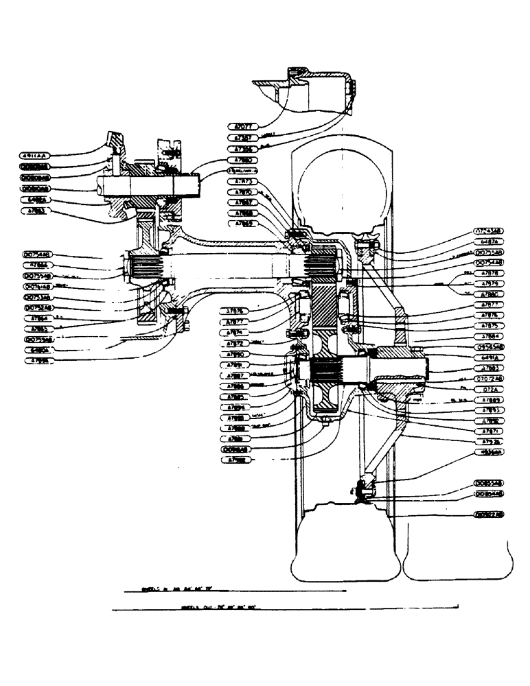 Схема запчастей Case IH 400-SERIES - (136) - REAR AXLE ASSY., FOR HIGH CLRNCE TRAC., UPPER & LOWER REAR AXLES AND HOUSINGS, FOR HIGH CLRNCE TRACT (06) - POWER TRAIN