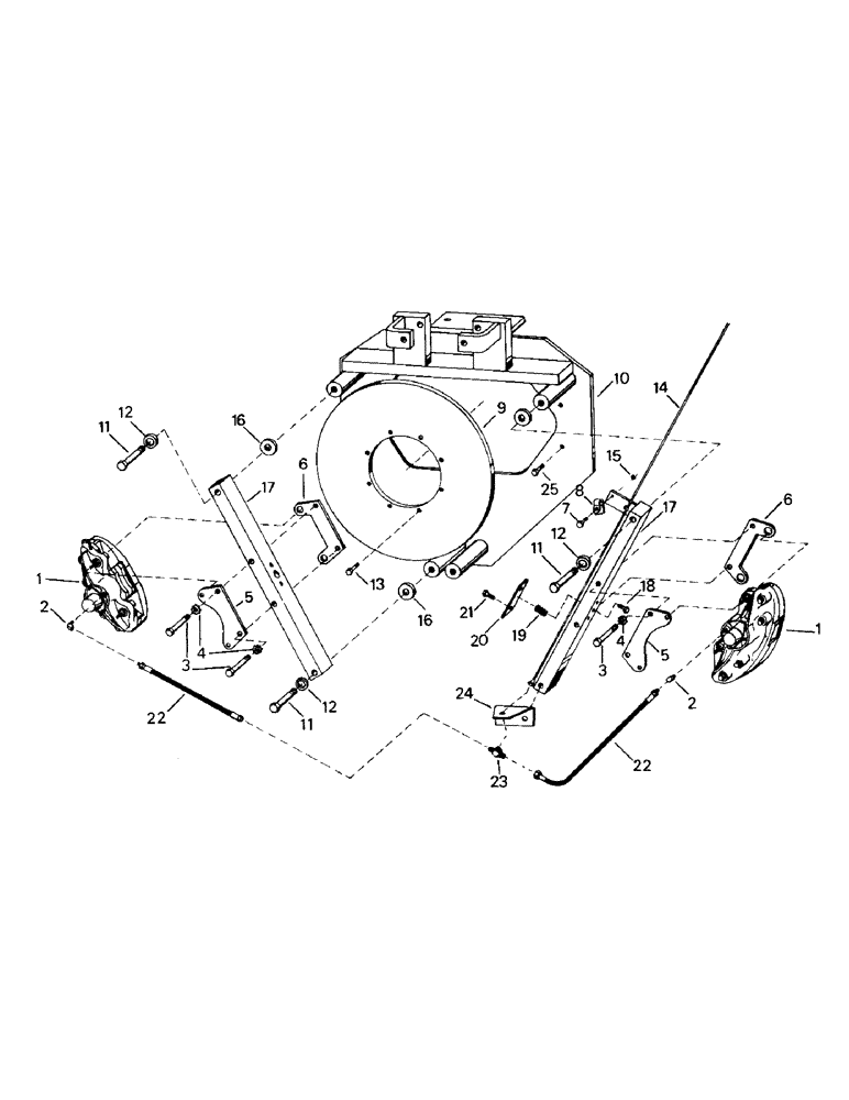 Схема запчастей Case IH ST220 - (05-01) - HYDRAULIC BRAKE AND MOUNTING, WITH SINGLE SPEED TRANSFER CASE (5.1) - BRAKES